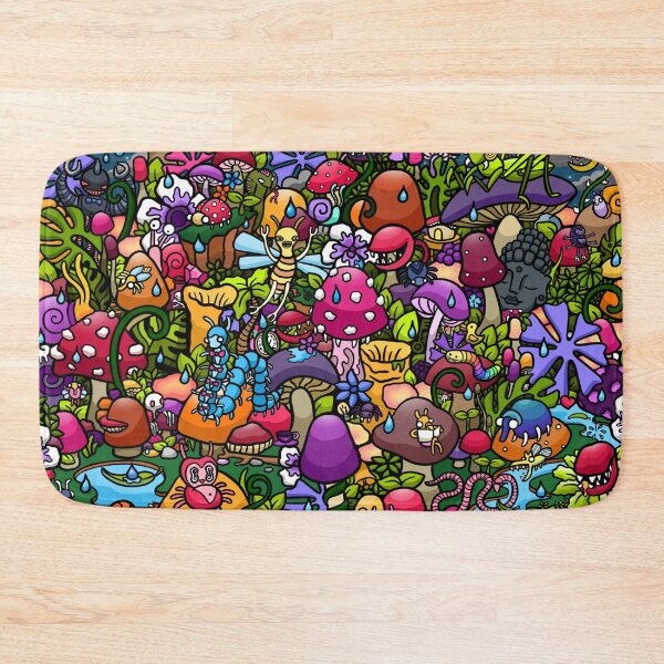 Item preview, MUSHROOM GARDEN THUNDERSTORM designed and sold by azzurroarts.