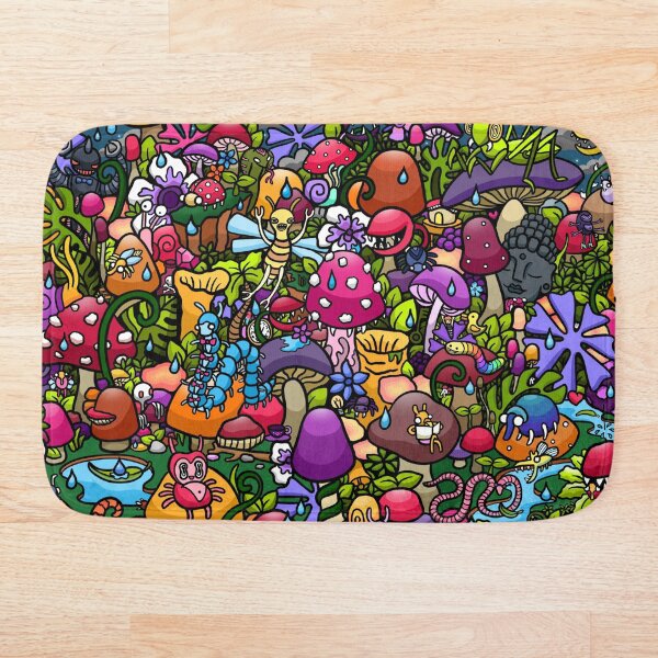Item preview, MUSHROOM GARDEN THUNDERSTORM designed and sold by azzurroarts.