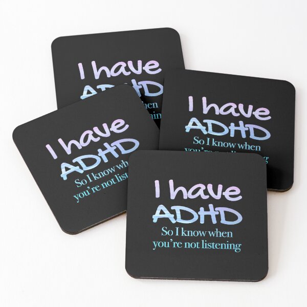 Item preview, Funny ADHD Quote - I have ADHD so I know when you’re not listening - Attention Deficit HyperActive Disorder | Neurodiversity | Neurodivergent | Neurodiverse designed and sold by MJDezigns.
