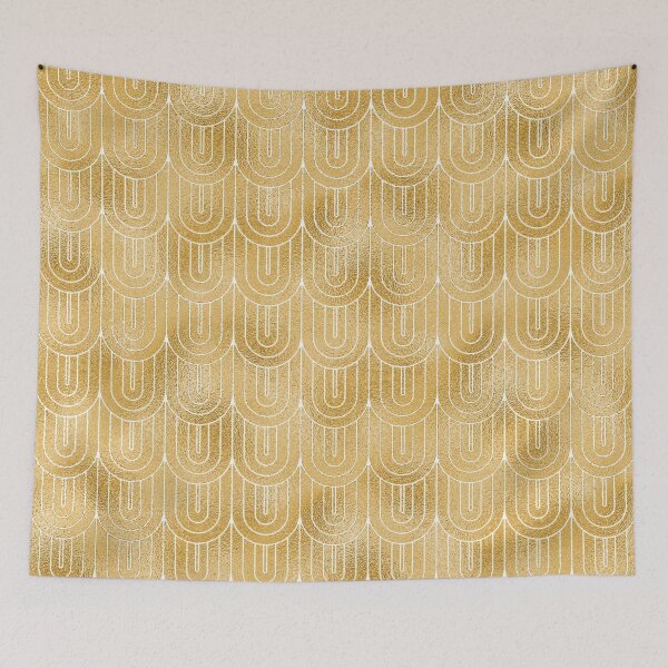 Item preview, Art Deco gold and white pattern  designed and sold by GoDesign1.