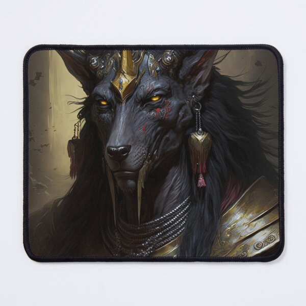 Item preview, Black Horned Anubis designed and sold by OccultDreams.