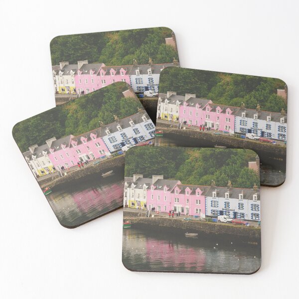 Item preview, Colorful Waterfront Houses in Portree, Isle of Skye - Scotland Photography designed and sold by CarolinaReina.