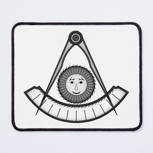 Item preview, Compass, sun and protractor, Jewel of Grand Master for Blue Lodge designed and sold by photonxt.