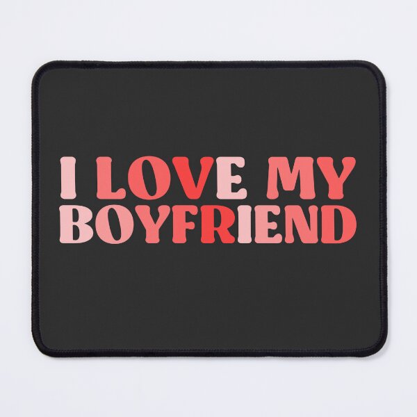 Item preview, I Love My Boyfriend, Cute Valentine Day Typography designed and sold by InnaPo ⭐⭐⭐⭐⭐.