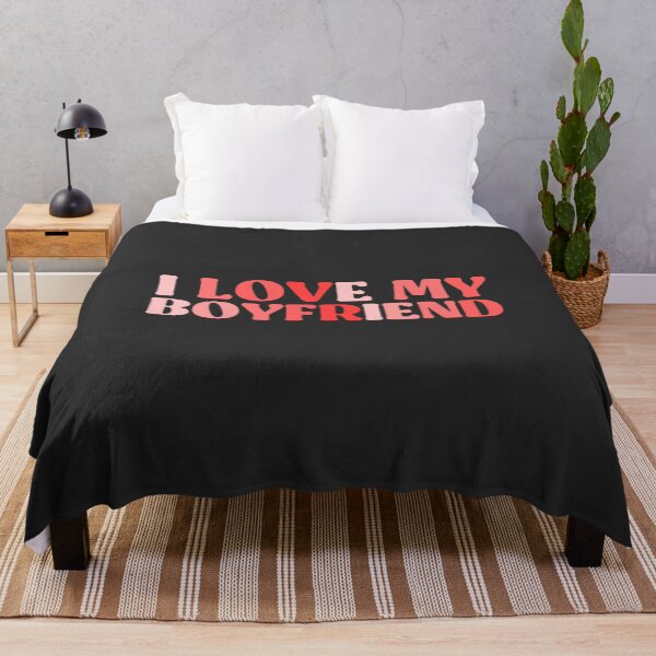 Item preview, I Love My Boyfriend, Cute Valentine Day Typography designed and sold by InnaPo ⭐⭐⭐⭐⭐.