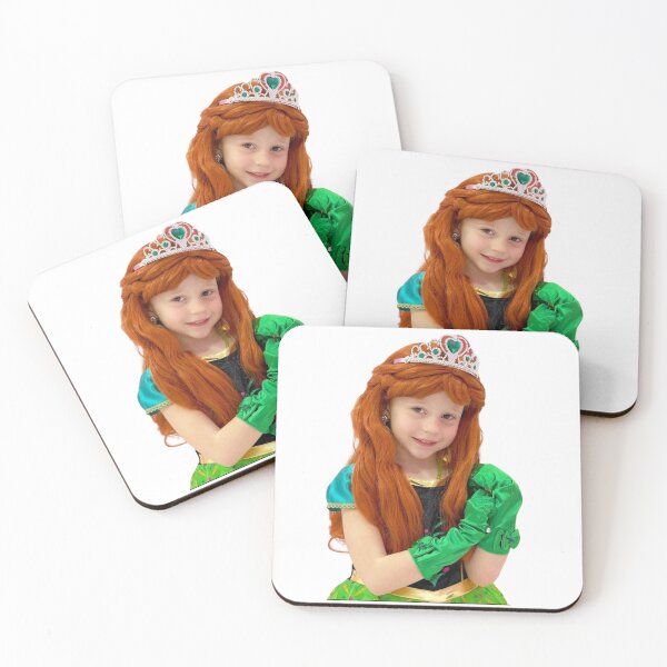 Item preview, Nastya with red hair green gloves and a glowing smile, like nastya queen crown designed and sold by theJuniorJams.