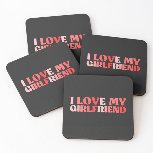 Item preview, I Love My Girlfriend, Cute Valentine Day Typography  designed and sold by InnaPo ⭐⭐⭐⭐⭐.