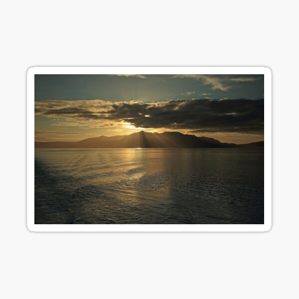 Isle of Arran at Sunset Sticker
