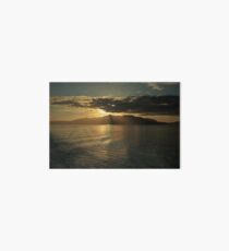 Isle of Arran at Sunset Art Board