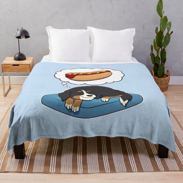 Item preview, Bernese Mountain Dog dreaming about Hotdogs designed and sold by DoggieDelights.