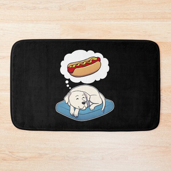 Artikelvorschau, Dogo Argentino dreaming about Hotdogs entworfen und verkauft von DoggieDelights.