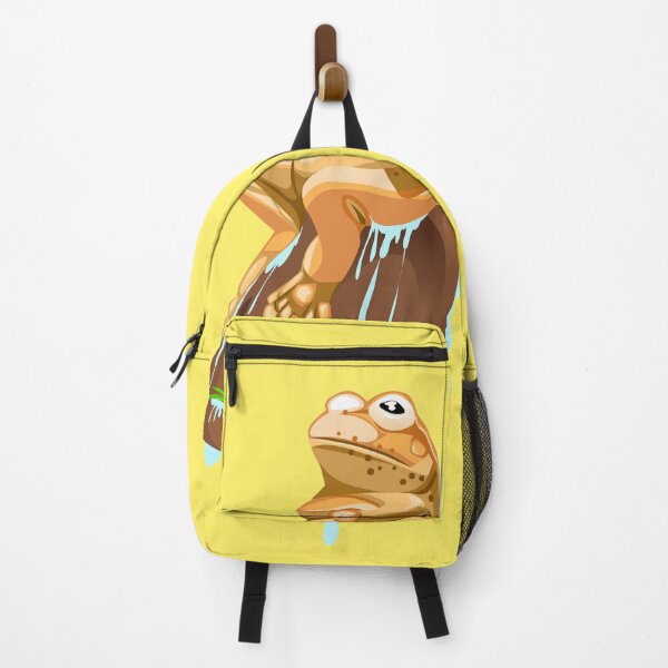 Item preview, illustration of a orange frog sitting on a rock designed and sold by AmsaOza.