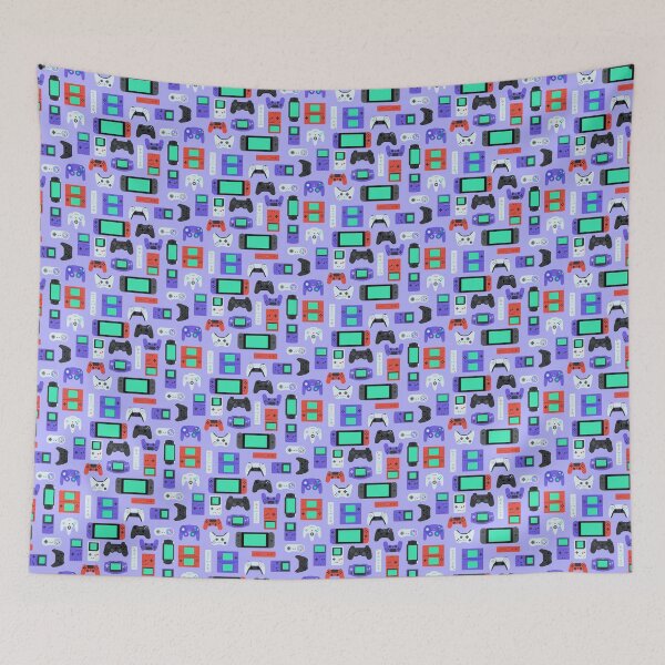 Item preview, Old & New Game Controller Print in Electric Lilac designed and sold by Unspelled.