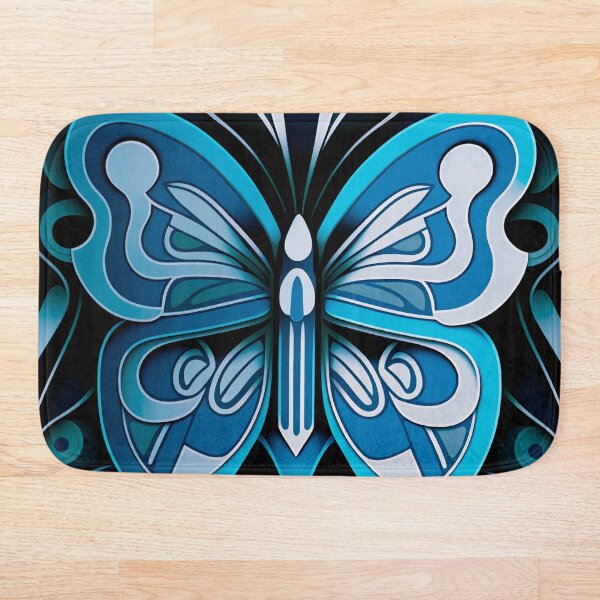 Artikelvorschau, Dickes Schmetterlingsmuster | Winterblauer Schmetterling | Schmetterlingsliebhaber | Natur-Kunst-Muster | hohe Auflösung entworfen und verkauft von Synthetic-Intel.