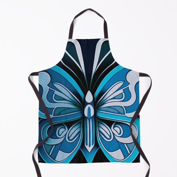 Item preview, Thick Butterfly Pattern | Winter Blue Butterfly | Butterfly Lover | Nature Art Pattern | high resolution designed and sold by Synthetic-Intel.