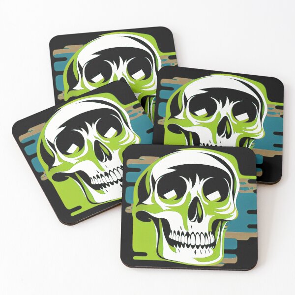 Item preview, Green Skull Graphic designed and sold by ZombieTit.