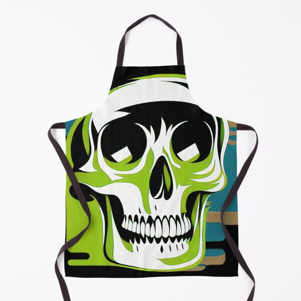 Item preview, Green Skull Graphic designed and sold by ZombieTit.
