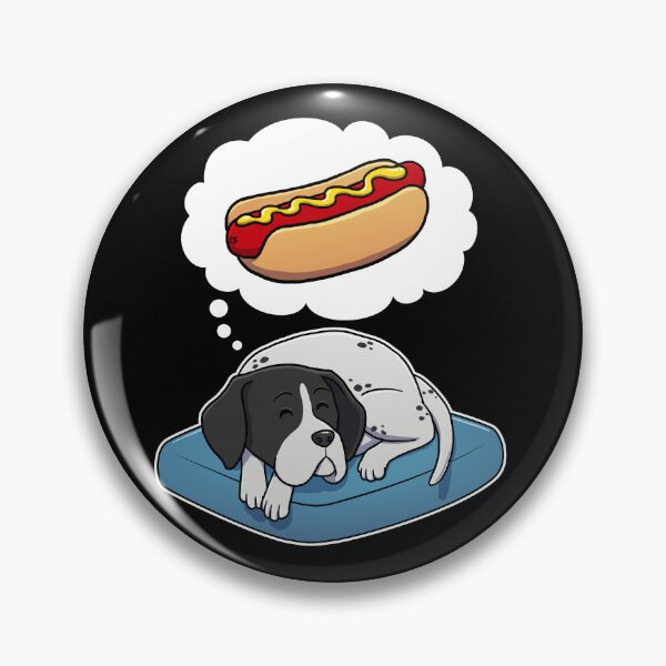 Artikelvorschau, English Pointer dreaming about Hotdogs entworfen und verkauft von DoggieDelights.