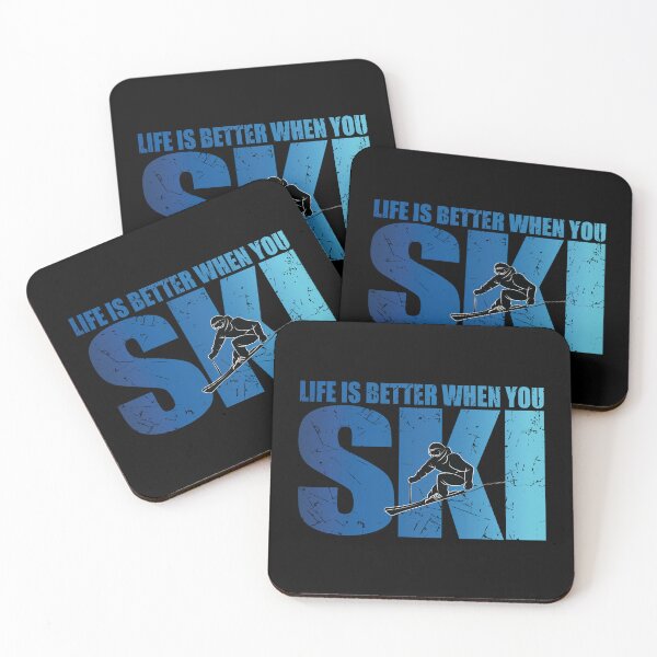 Item preview, Life Is Better When You Ski Skier Ski Lover Skiing Apres Ski designed and sold by TravelScientist.