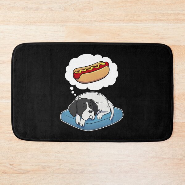 Artikelvorschau, English Pointer dreaming about Hotdogs entworfen und verkauft von DoggieDelights.
