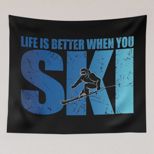 Item preview, Life Is Better When You Ski Skier Ski Lover Skiing Apres Ski designed and sold by TravelScientist.