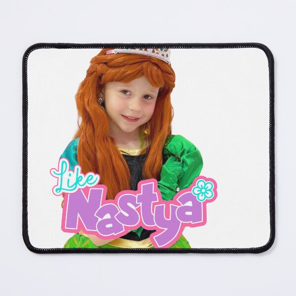 Item preview, Nastya with red hair green gloves and a glowing smile, like nastya queen crown designed and sold by theJuniorJams.