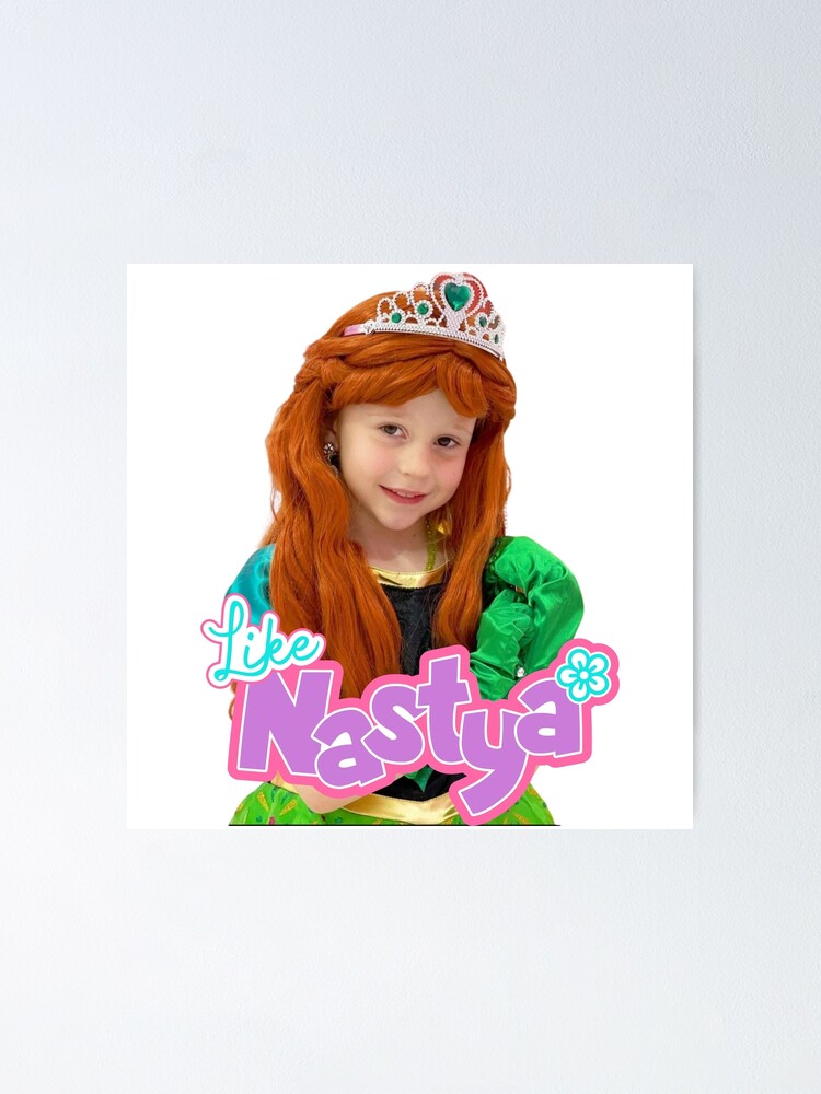 Nastya with red hair green gloves and a glowing smile like nastya queen  crownquot Kids T-Shirt for Sale by theJuniorJams  Redbubble