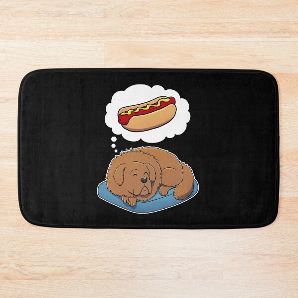 Item preview, Tibetan Mastiff dreaming about Hotdogs designed and sold by DoggieDelights.