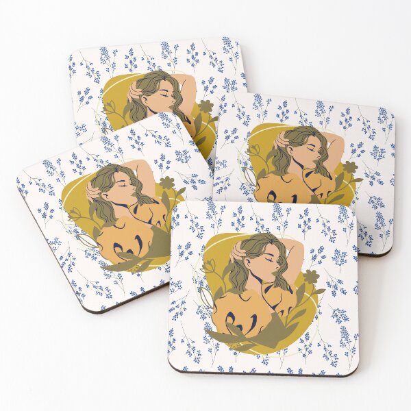 Item preview, Blue Bliss An Illustrative Flower Pillow designed and sold by majnate.