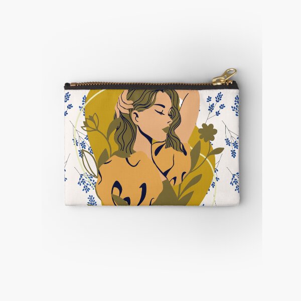 Item preview, Blue Bliss An Illustrative Flower Pillow designed and sold by majnate.