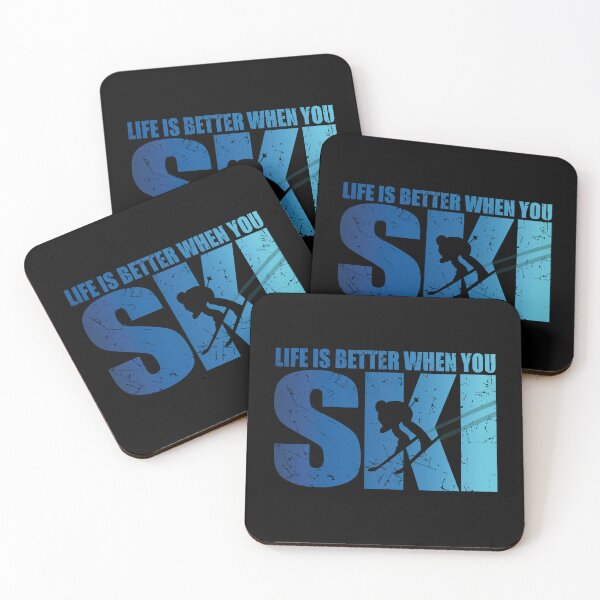 Item preview, Life Is Better When You Ski Skier Ski Lover Skiing Apres Ski designed and sold by TravelScientist.