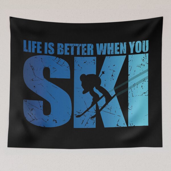 Item preview, Life Is Better When You Ski Skier Ski Lover Skiing Apres Ski designed and sold by TravelScientist.