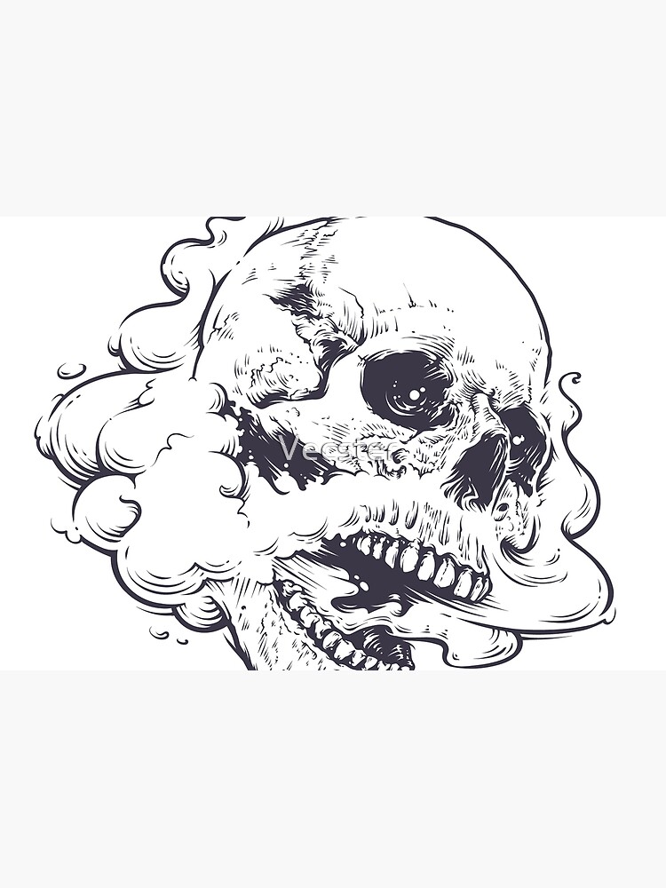 Thumbnail 3 of 3, Hardcover Journal, Vaping Skull designed and sold by Vecster.
