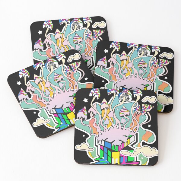 Item preview, Magical Affair - Mushrooms Cube Art designed and sold by masatomio.