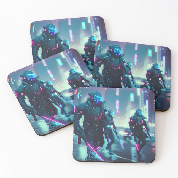 Item preview, Neon Android Warriors designed and sold by AkoSiEss.