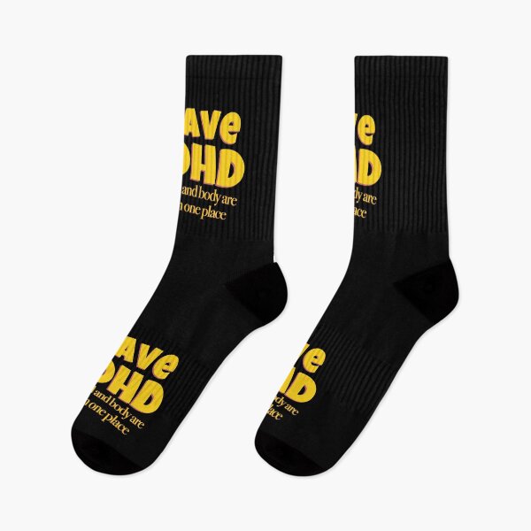 Item preview, Funny ADHD Quote - I have ADHD My mind and body are never in one place - Attention Deficit HyperActive Disorder | Neurodiversity | Neurodivergent | Neurodiverse designed and sold by MJDezigns.