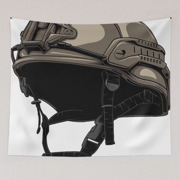 Item preview, tactical helmet brown color designed and sold by SKULL17 SHOP.
