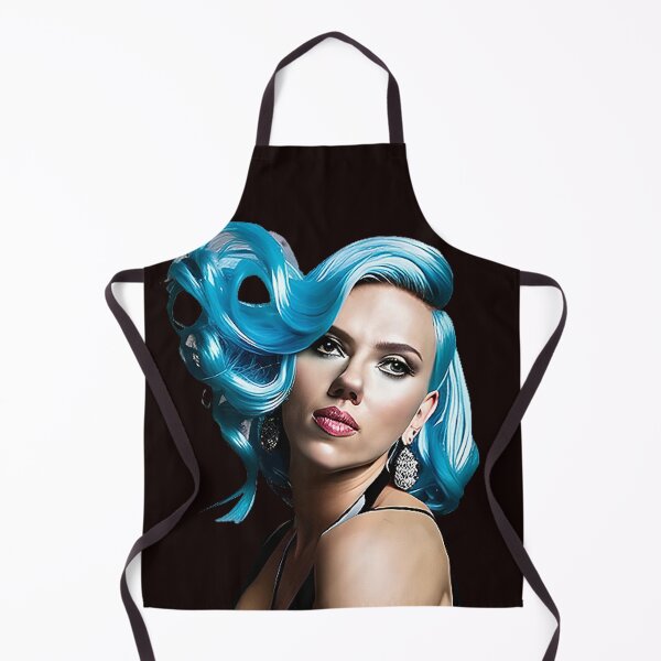 Item preview, Scarlett Johansson with a striking shade of blue hair designed and sold by T3goods.