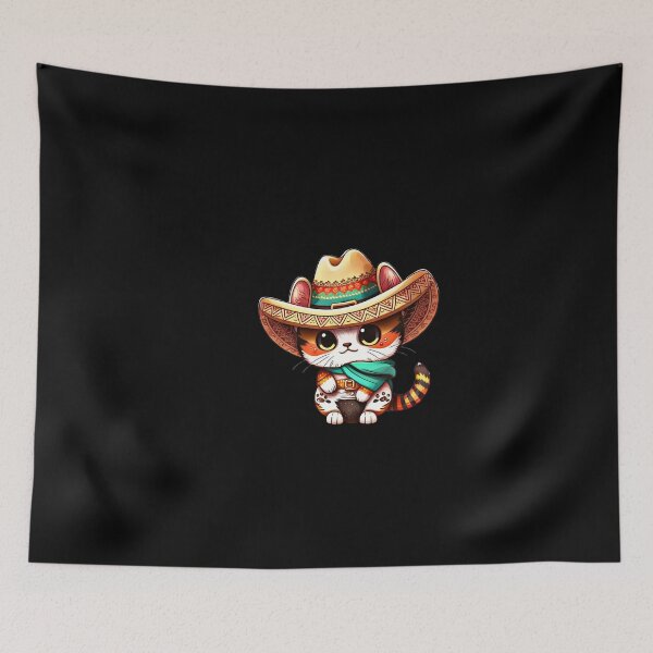 Item preview, Cute Mexican cat  designed and sold by Christolamber.