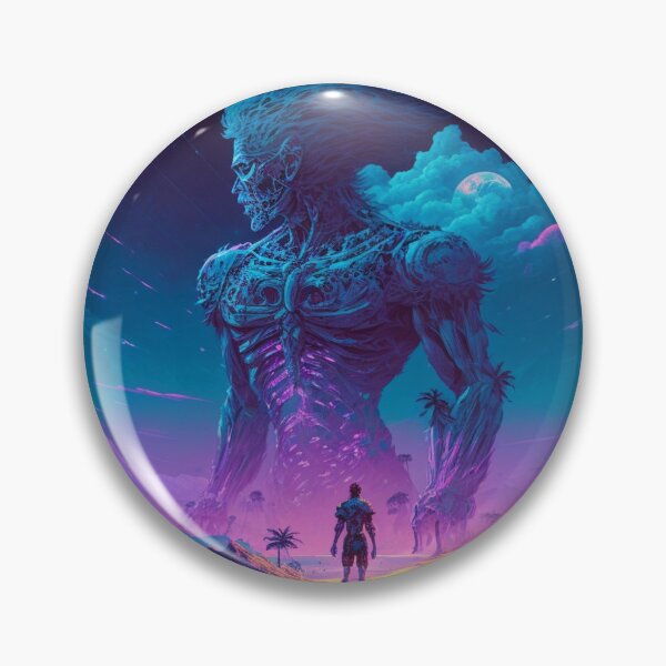 Item preview, Nature's Fury: A Giant Humanoid Monster at Sunset designed and sold by AkoSiEss.