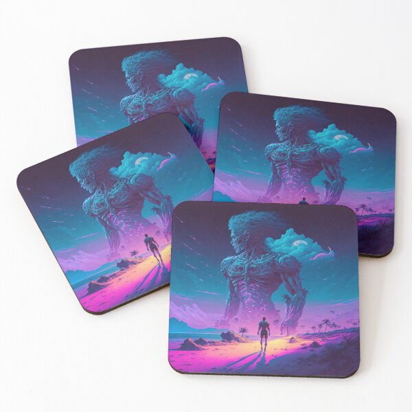 Item preview, Nature's Fury: A Giant Humanoid Monster at Sunset designed and sold by AkoSiEss.