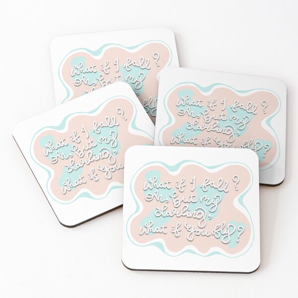 Item preview, what if I fall? Oh, but my darling, what if you fly? quote designed and sold by SpiritedArtwork.