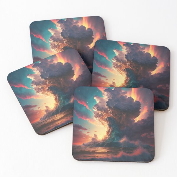 Item preview, A dramatic sea twilight with soft clouds. designed and sold by DSAHART.