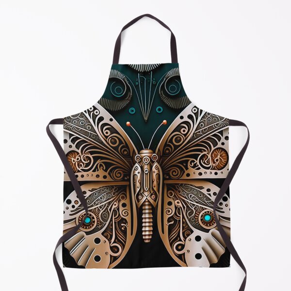 Item preview, Vintage Butterfly Pattern | Golden Butterfly | Butterfly Design | Metal Butterfly | high resolution designed and sold by Synthetic-Intel.