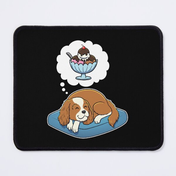 Item preview, Cavalier King Charles Spaniel dreaming about Ice Cream designed and sold by DoggieDelights.