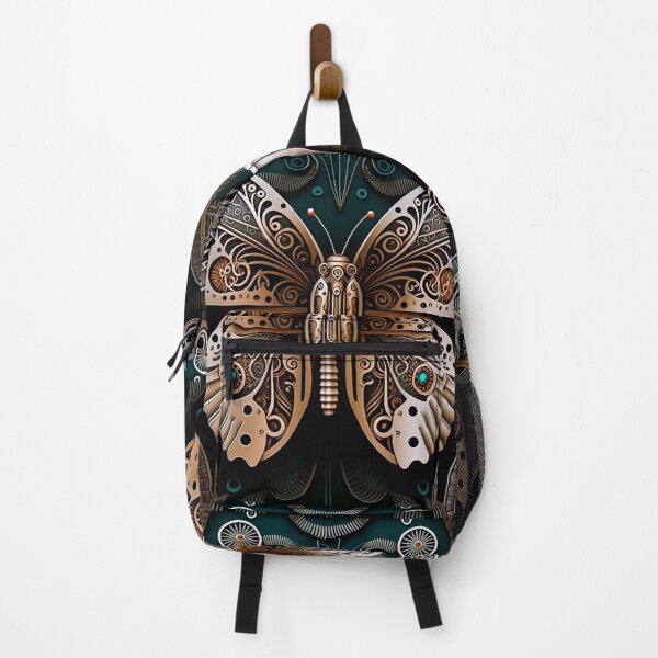 Item preview, Vintage Butterfly Pattern | Golden Butterfly | Butterfly Design | Metal Butterfly | high resolution designed and sold by Synthetic-Intel.