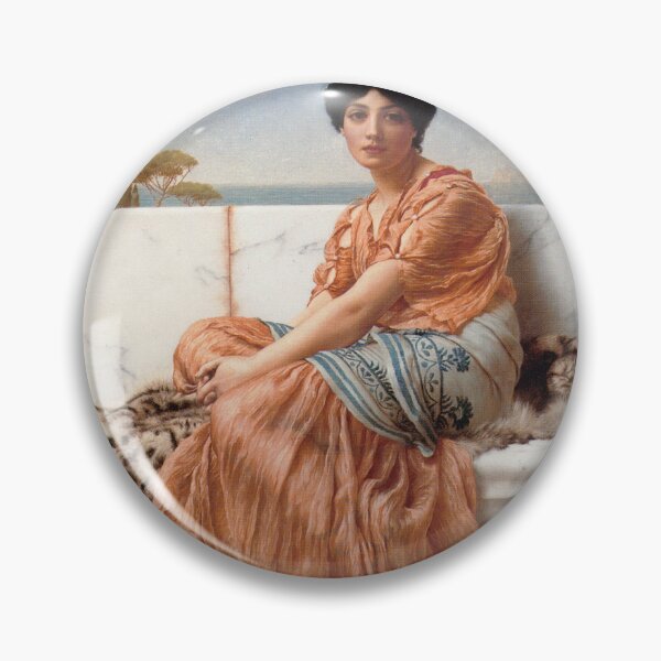 Item preview, Reverie - or - In the Days of Sappho by John William Godward 1904 designed and sold by Yemena.