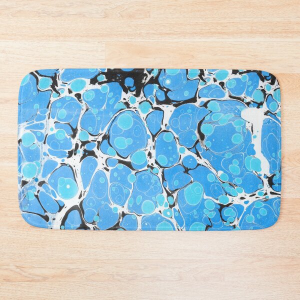 Item preview,  Traditional marbling art Ebru, handmade , blue and black designed and sold by Pacika.