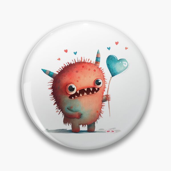Item preview, Cute Scary Love Monster designed and sold by Craftpixsy.