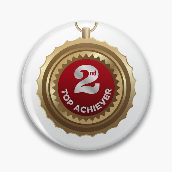 Item preview, Second Top Target Achiever, Winner of this month, Silver medal designed and sold by DesignIndiaStar.